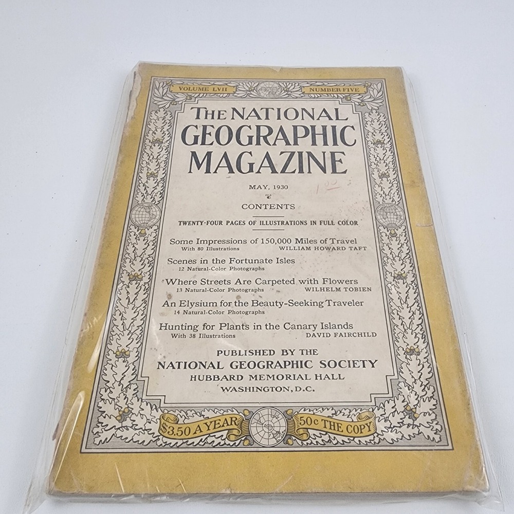 National Geographic Magazine May 1930 No Insert No Back Cover